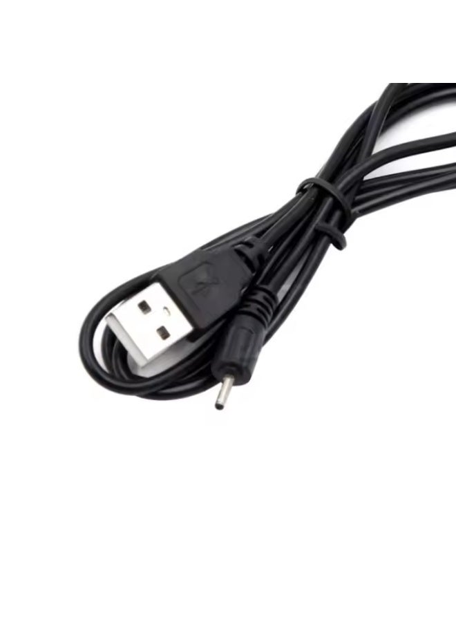 كابل شحن بإبرة صغيرة 2 مم إلى كابل شحن USB لهاتف نوكيا CA-100C - اللون: أسود، كابل شحن 2.0 (مُعَلَّم) بطول - Image 4